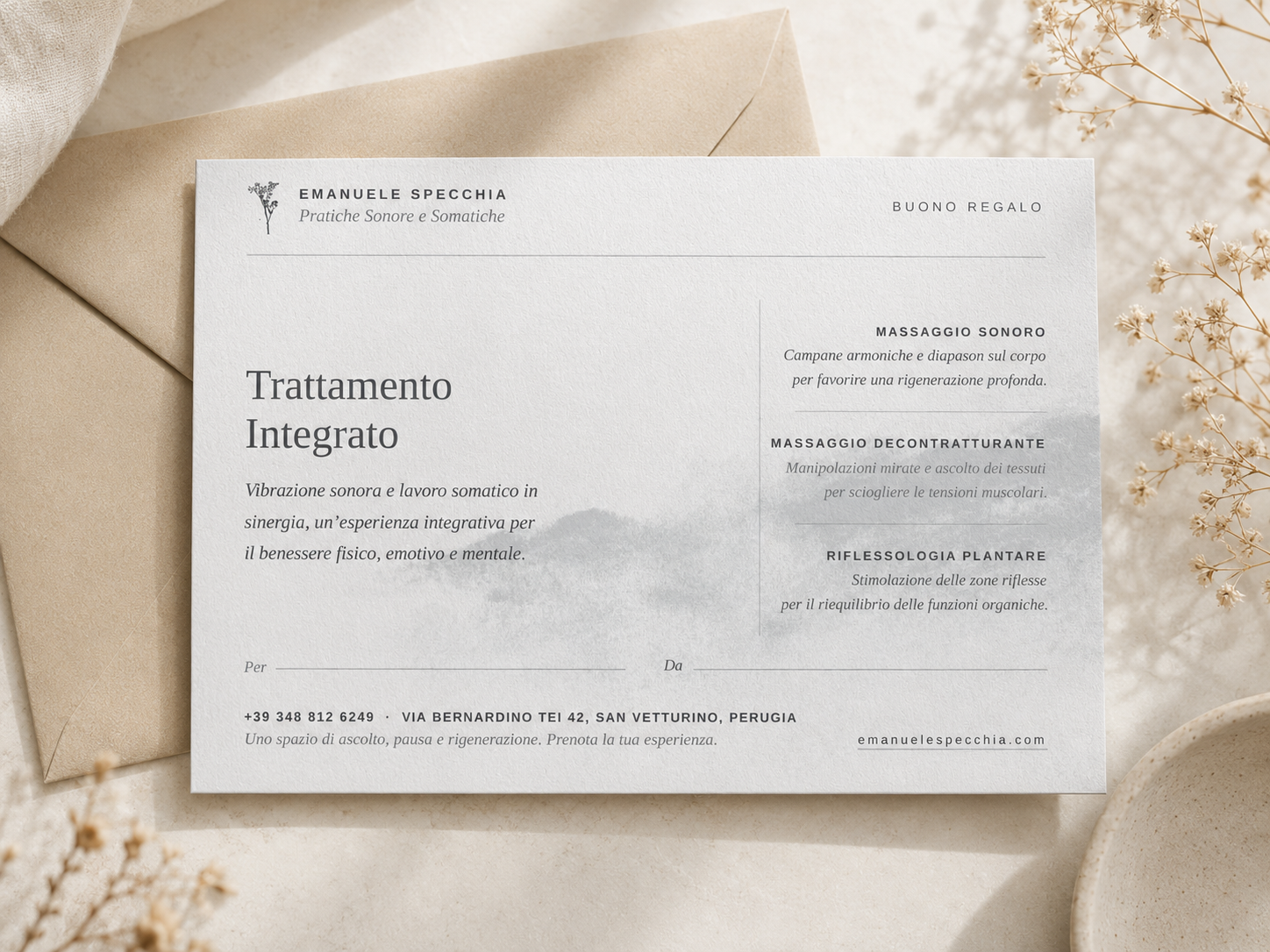Buono Regalo — Trattamento Integrato, Emanuele Specchia